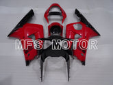 Kawasaki NINJA ZX6R 2003-2004 Injection ABS Fairing - Factory Style - Black Red - MFS3727